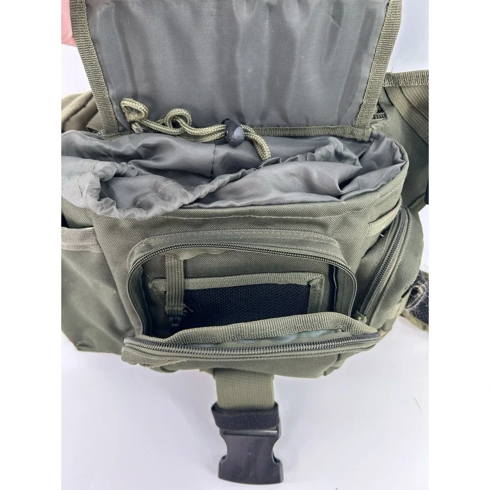 UTG Tactical Crossbody Shoulder Messenger Sling Bag Green MOLLE Range Pack Gear